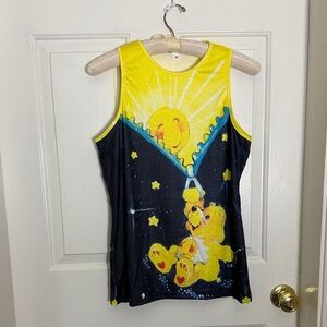 New! Never worn yellow Care Bear sleeveless tank